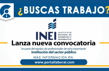Nuevas Vacantes Disponibles en el INEI