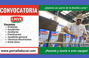 Nueva Convocatoria Laboral en Laive Perú